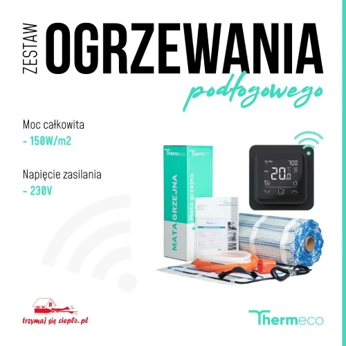 zestaw ogrzewania podłogowego